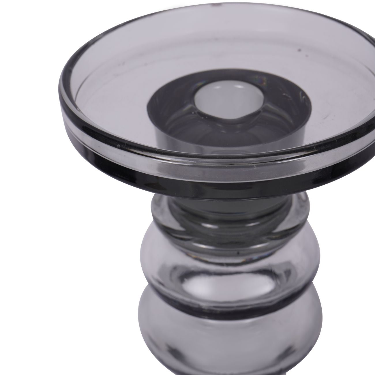 Vitrum Smoked Glass Candle Holder | Extra Large